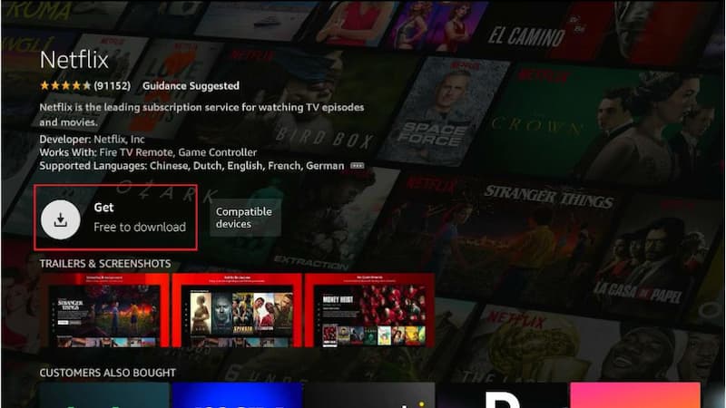 add netflix to firestick