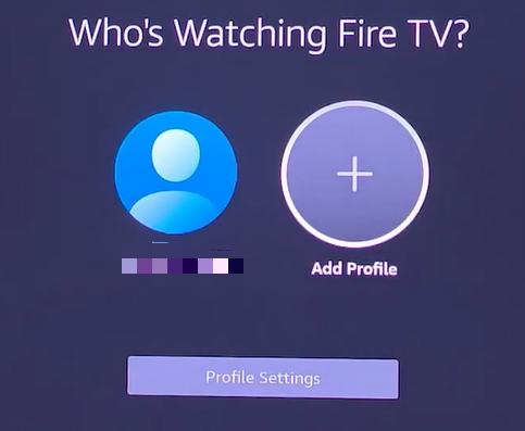 add profile on fire tv