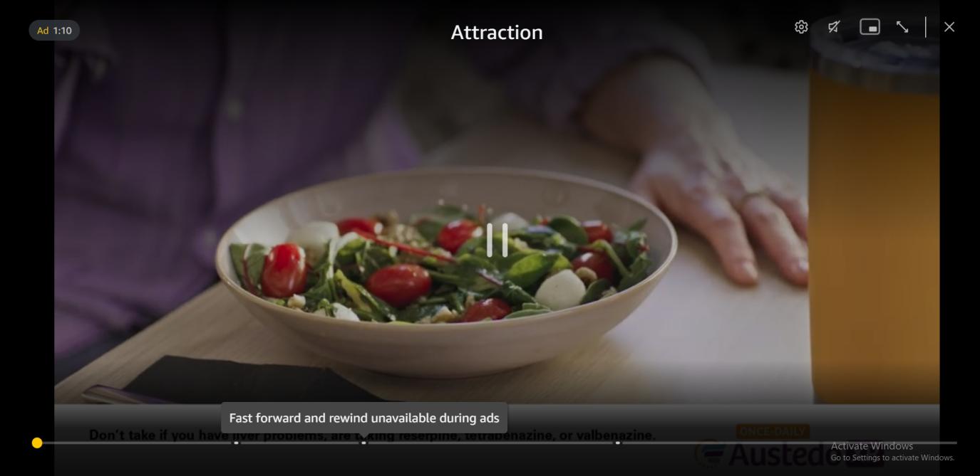 ads embedded in freevee content