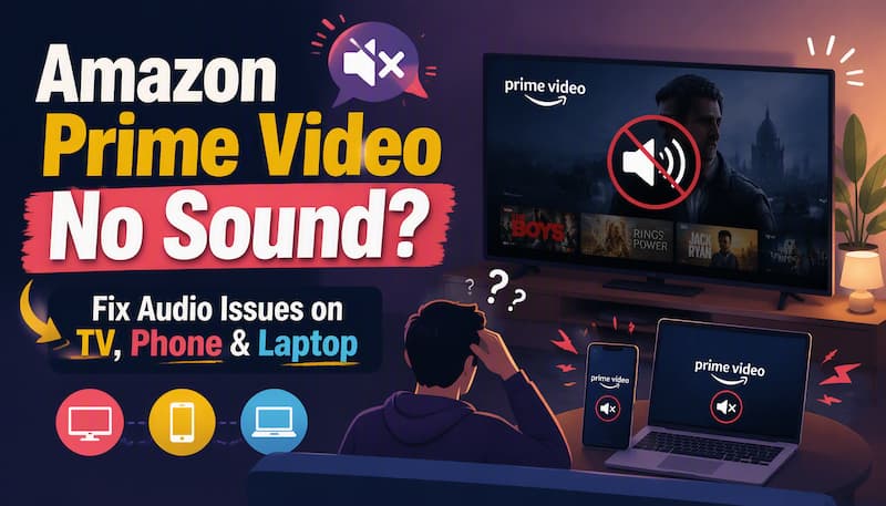 amazon prime video no sound