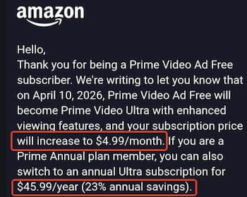 amazon prime video update for ads