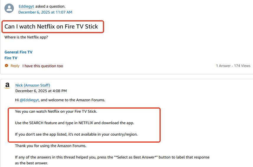 can i watch netflix on fire tv stick