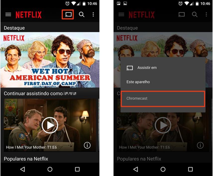 cast netflix from android to tv