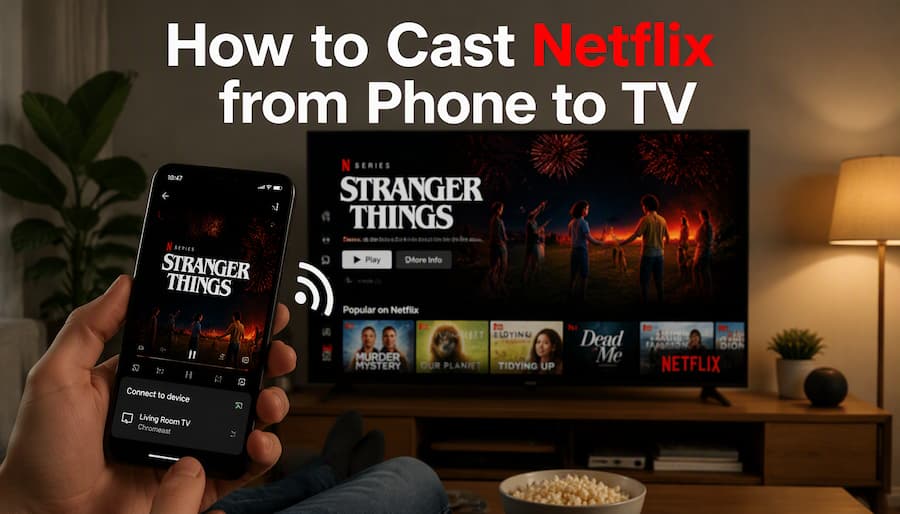 cast netflix from phone to tv