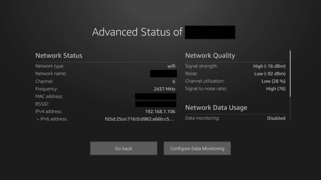 check firestick network connection