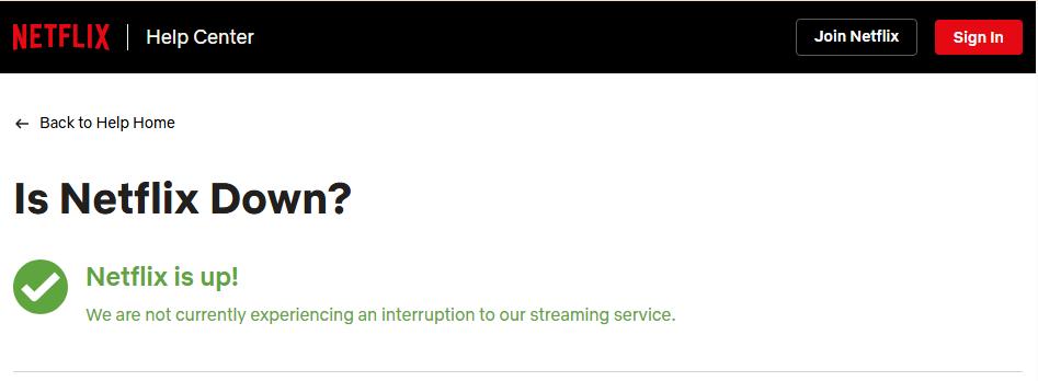 check netflix server status