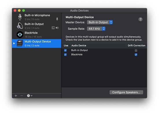 create multi output device