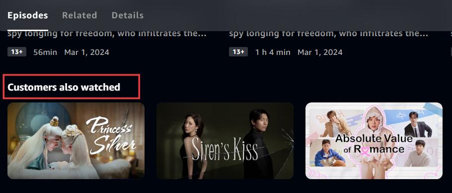customers also watched on prime video