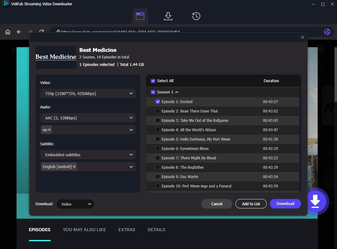 customize hulu download on vidifab