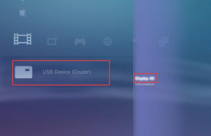 display all files in usb on playstation3