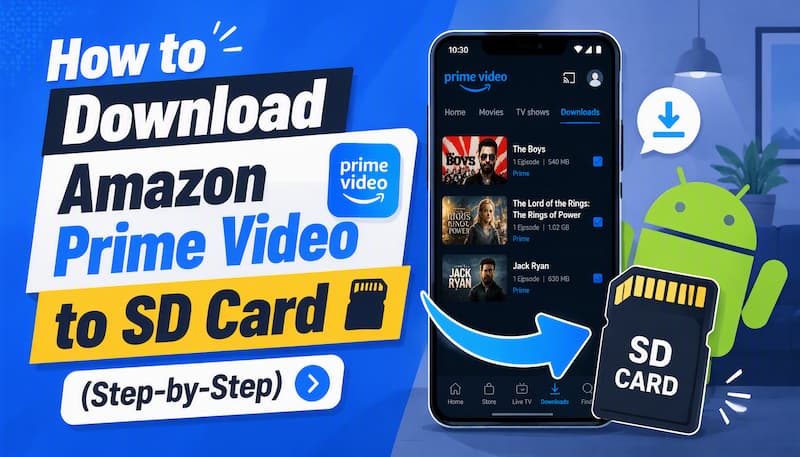 download amazon prime video to sd card