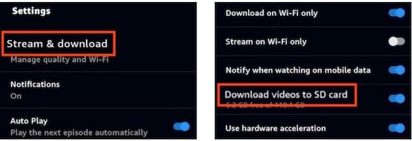 download prime video to sd card android
