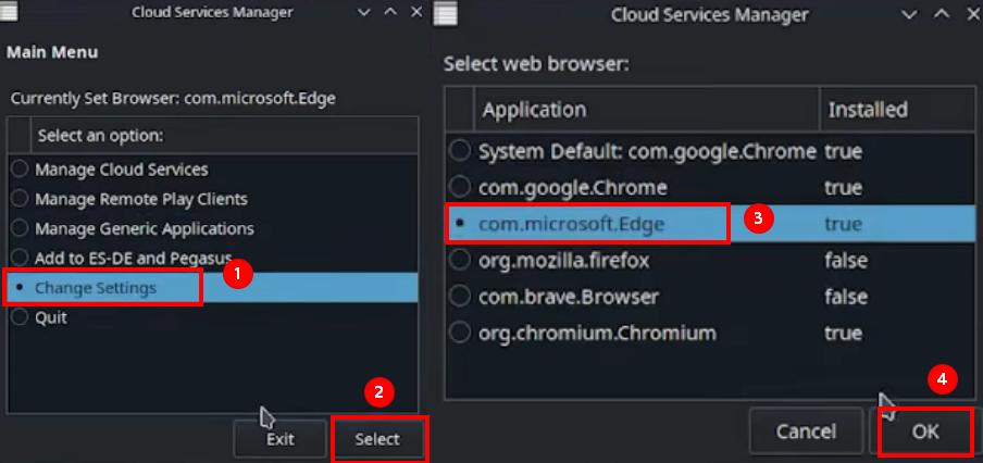 Enable browser on EmuDeck