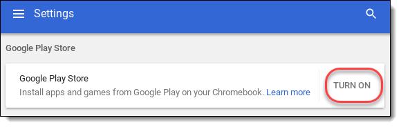 enable google play store on chromebook