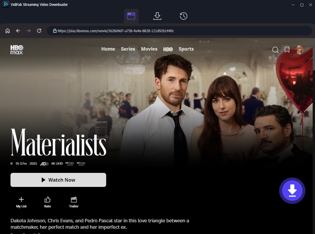 find hbo max movie for download in vidifab