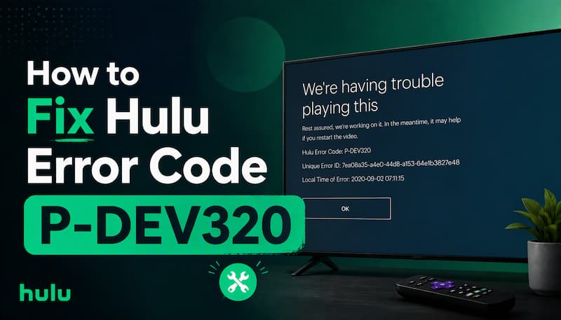 fix hulu error code p-dev320