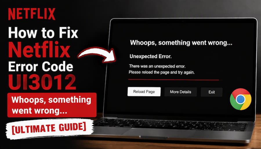 fix netflix error code ui3012