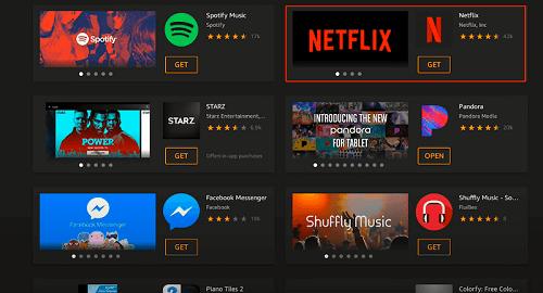 get netflix app on amazon fire tablet