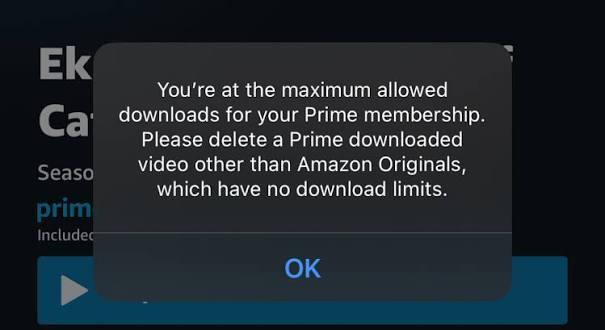 hit prime video maximum downloads