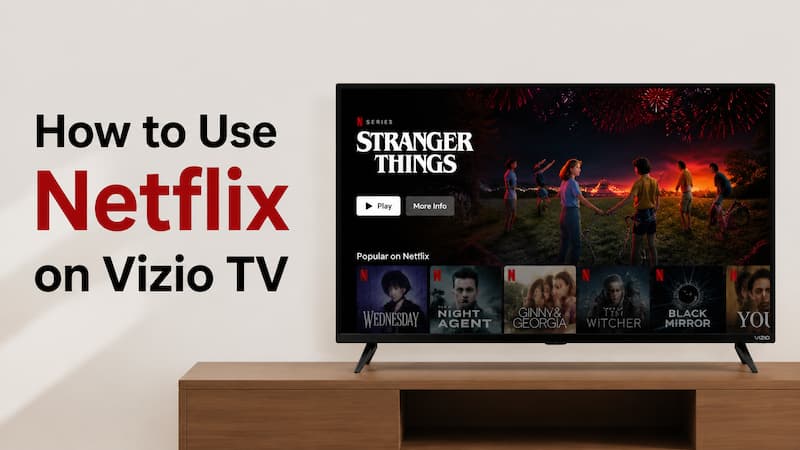 how to use netflix on vizio tv