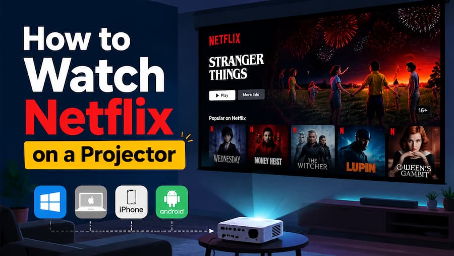 how to watch netflix on a projector