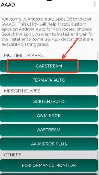 install carstream from aaad