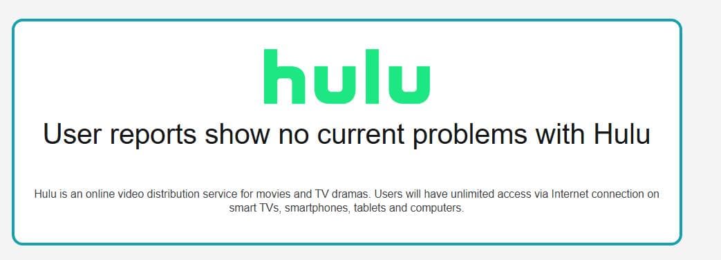 is hulu down