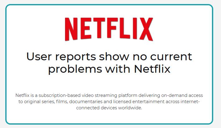 is netflix down on downdetector