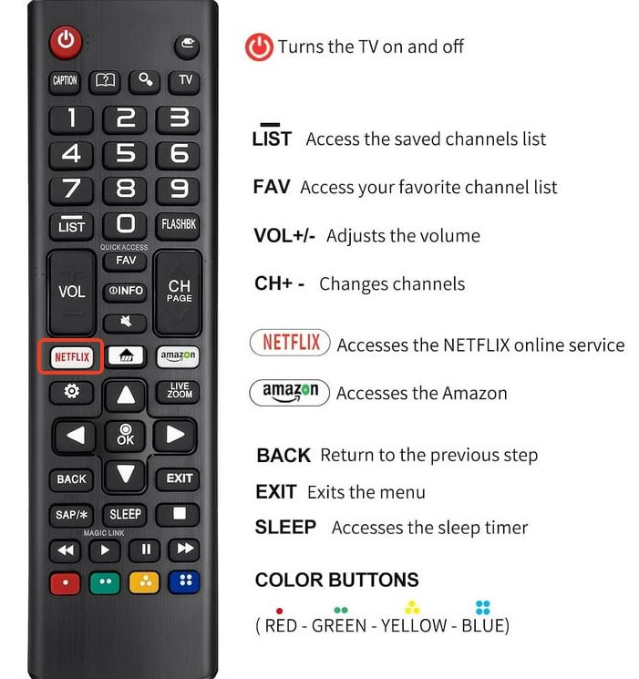 Netflix button on LG Magic Remote