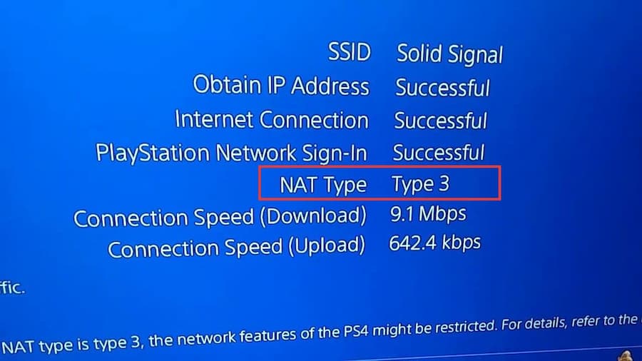 nat type on playstation5