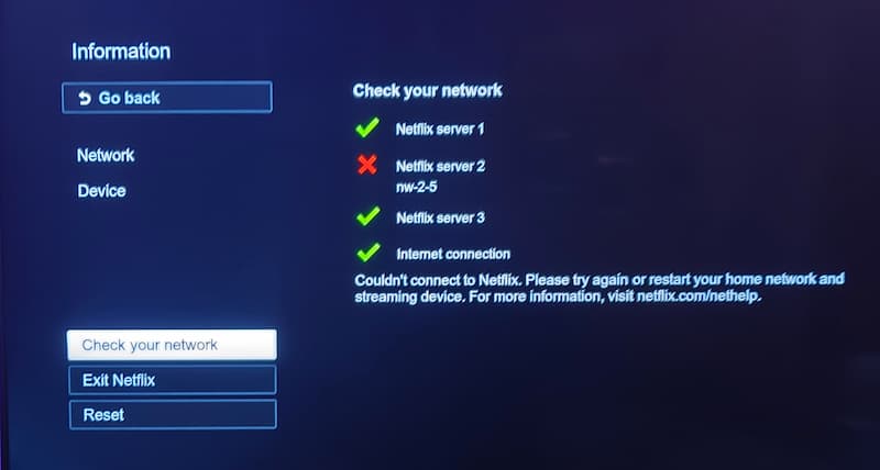 netflix check your network