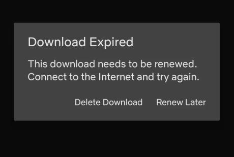 netflix download expired notice
