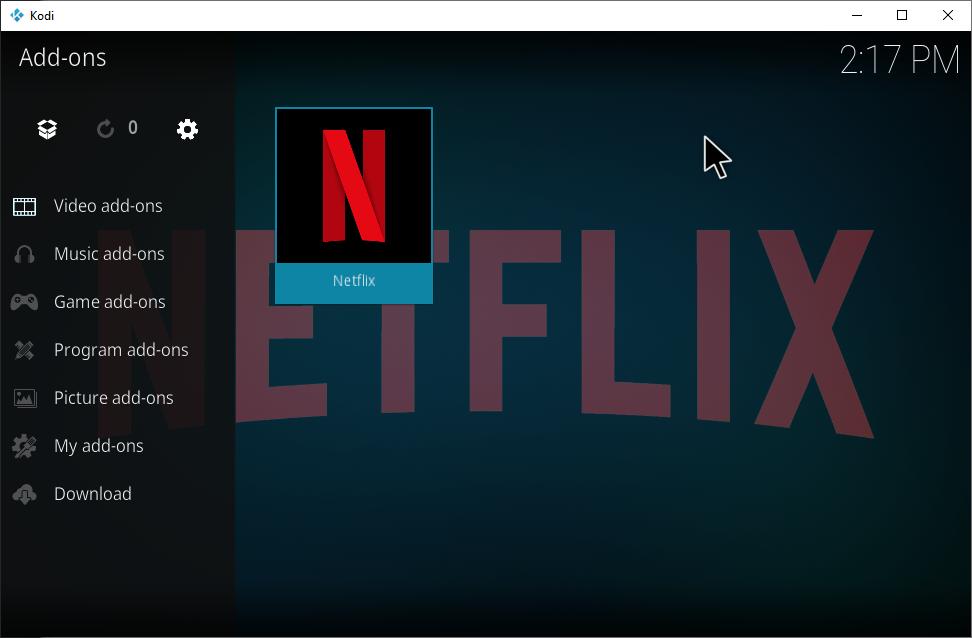 Open the Netflix addon and install InputStream Adaptive