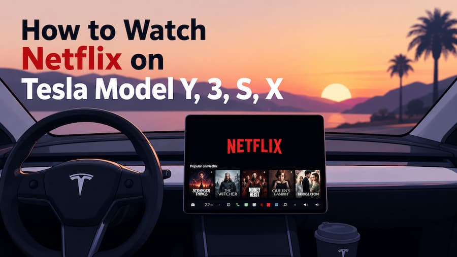 netflix on tesla 