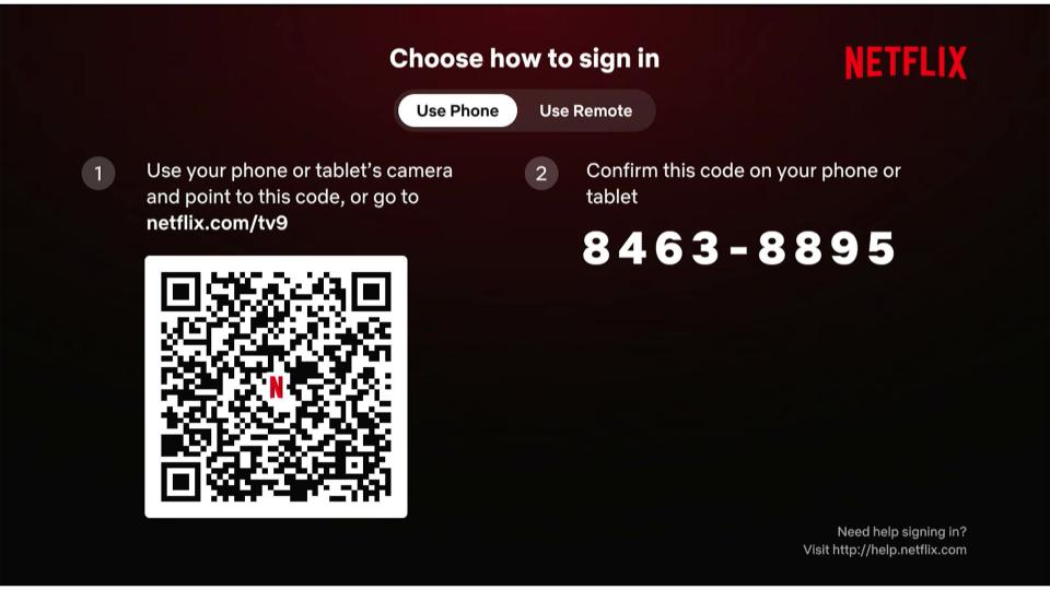 netflix sign in methods for firestick