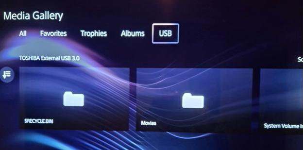 open usb files on playstation5