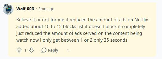 pihole reduce netflix ads reddit user feedback