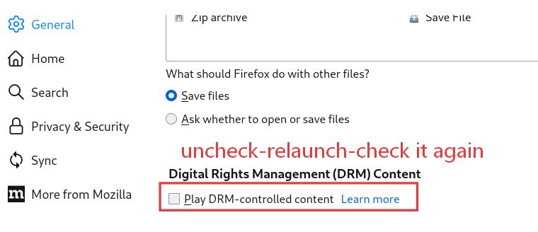 play drm controlled content in firefox