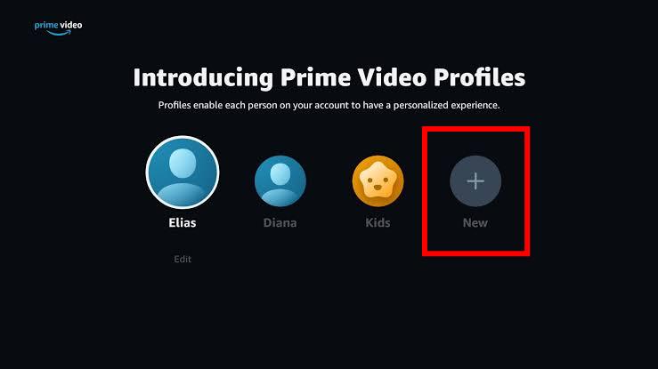Add a new profile in Prime Video