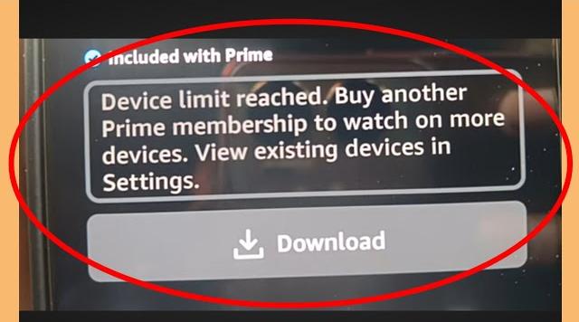 prime video device limit reached