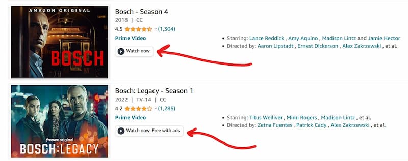 prime video freevee notes for ads