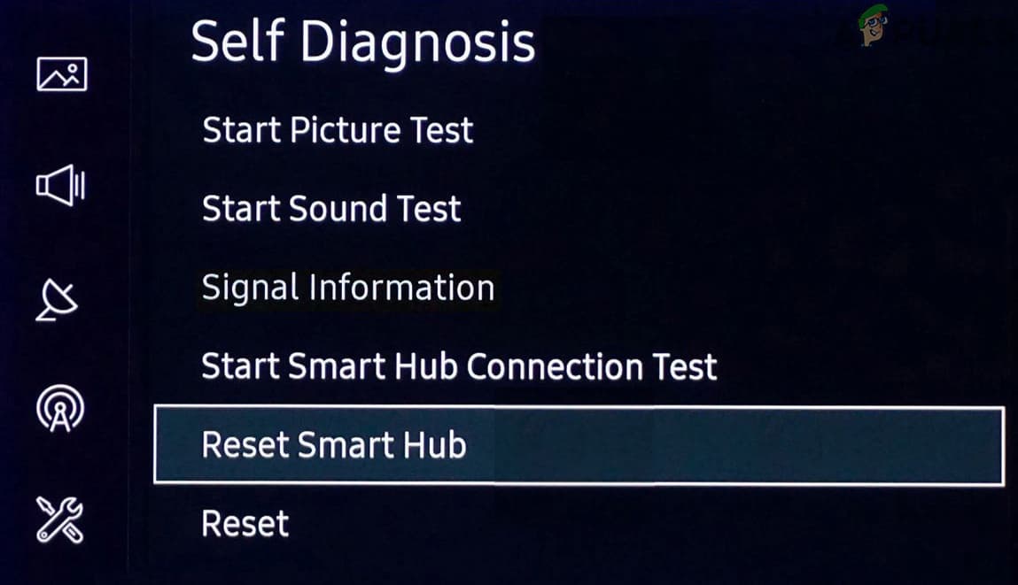 reset smart hub on samsung tv