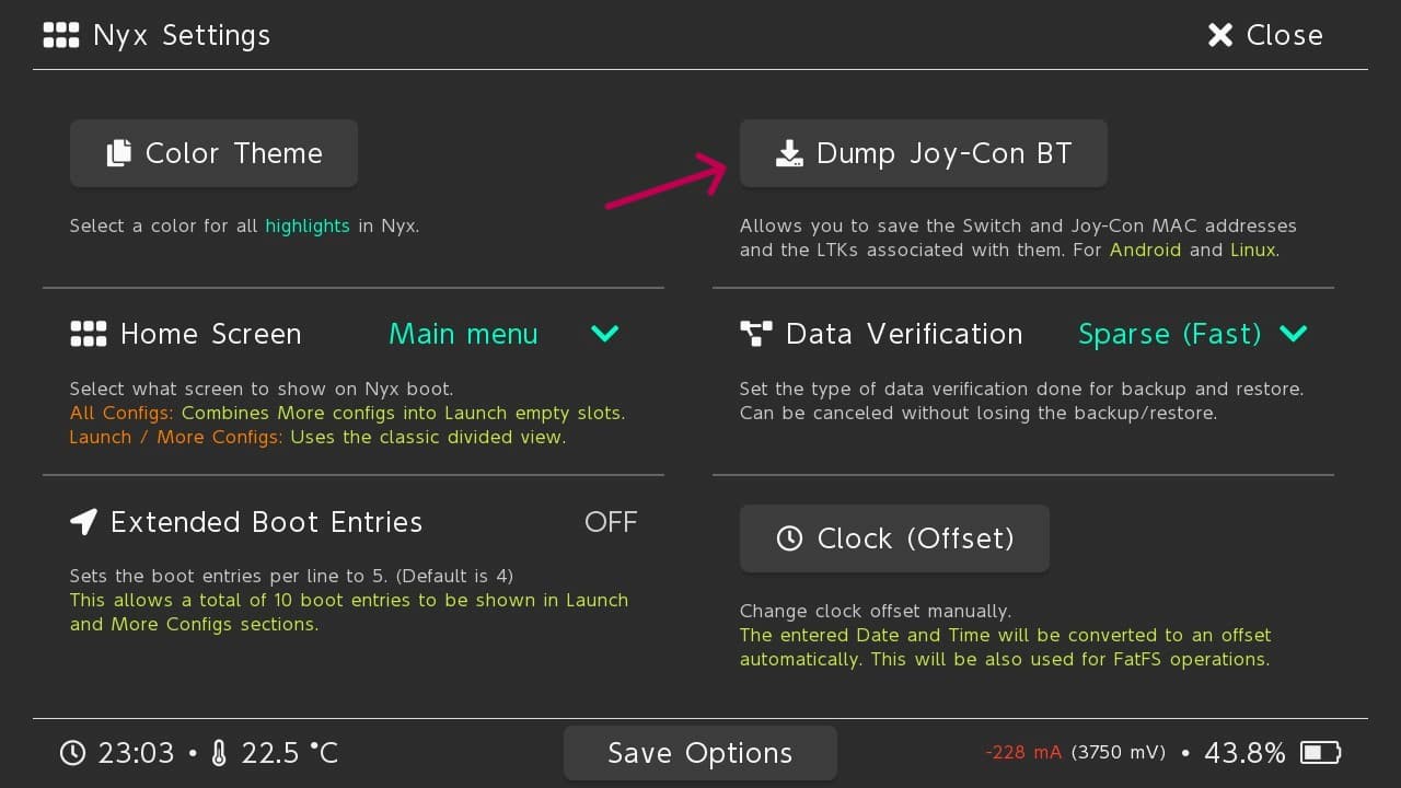 run dump joy con bt