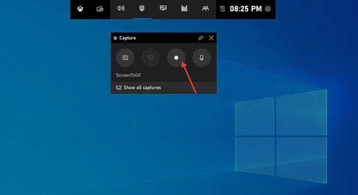 screen record with windows game bar