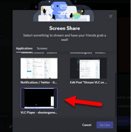 screen share netflix on discord playing in vlc
