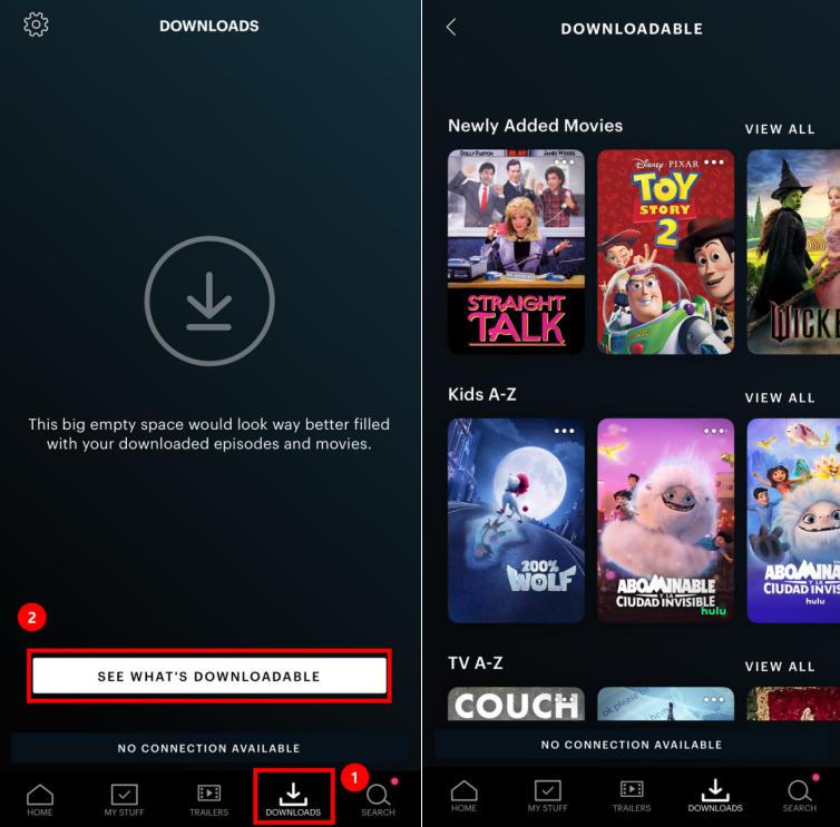 see whats downloadable on hulu