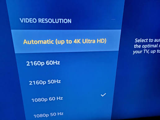 set 1080p resolution on tv