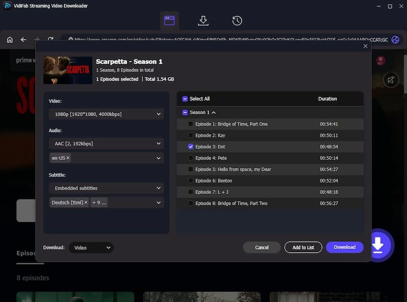 set download settings for prime video