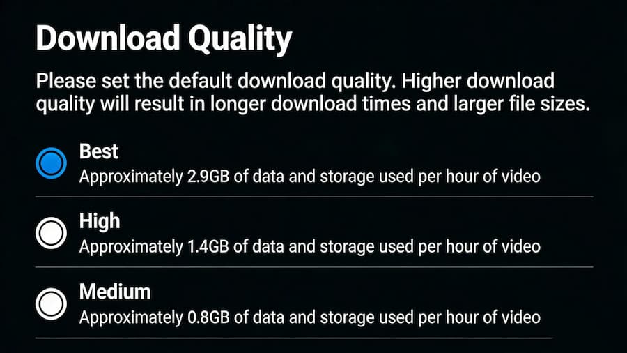 set prime video download quality