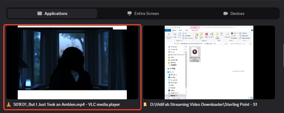 share prime video playing in vlc on discord